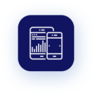 Icon depicting mobile app development