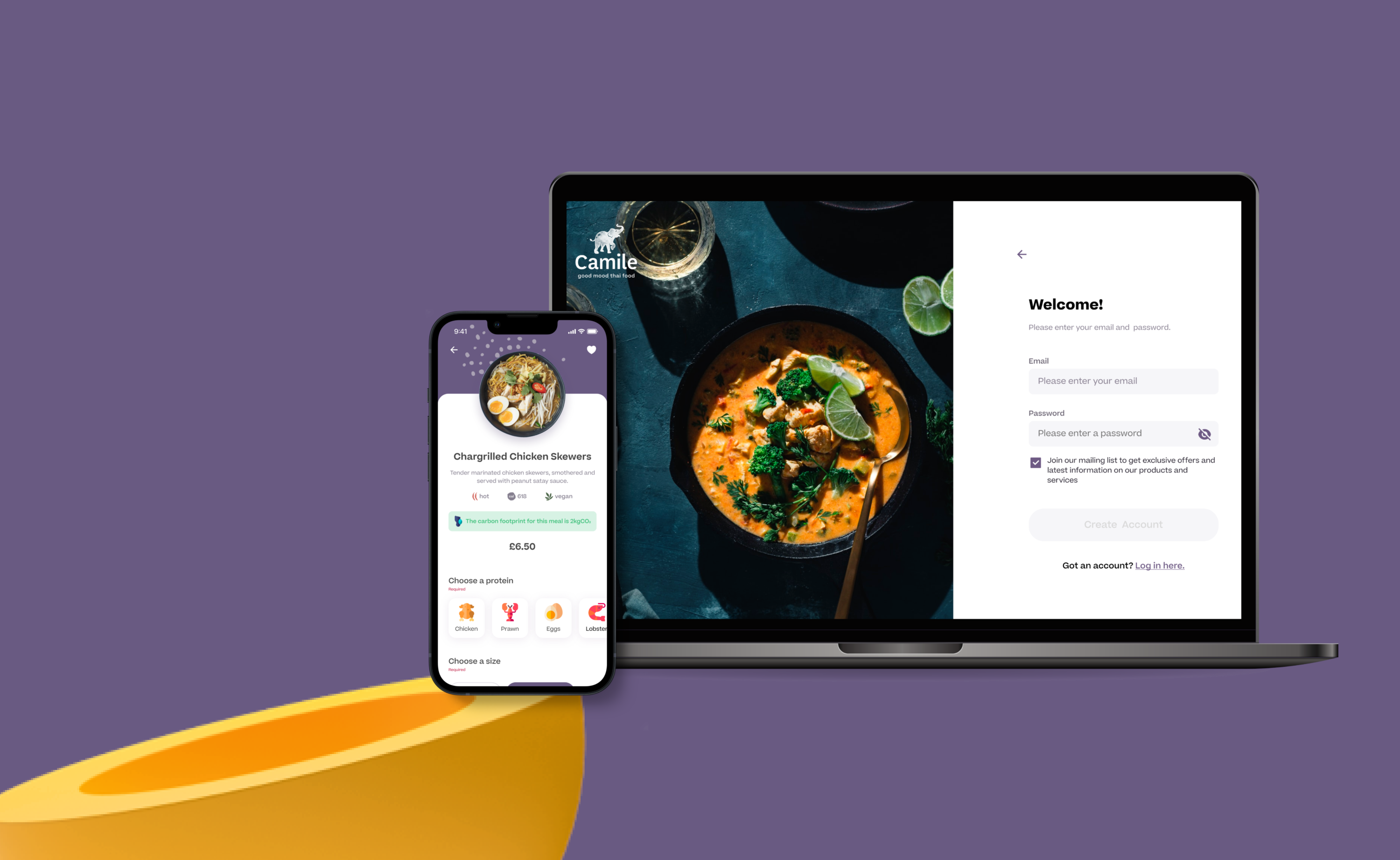 Restaurant digital ordering system on a mobile app and website